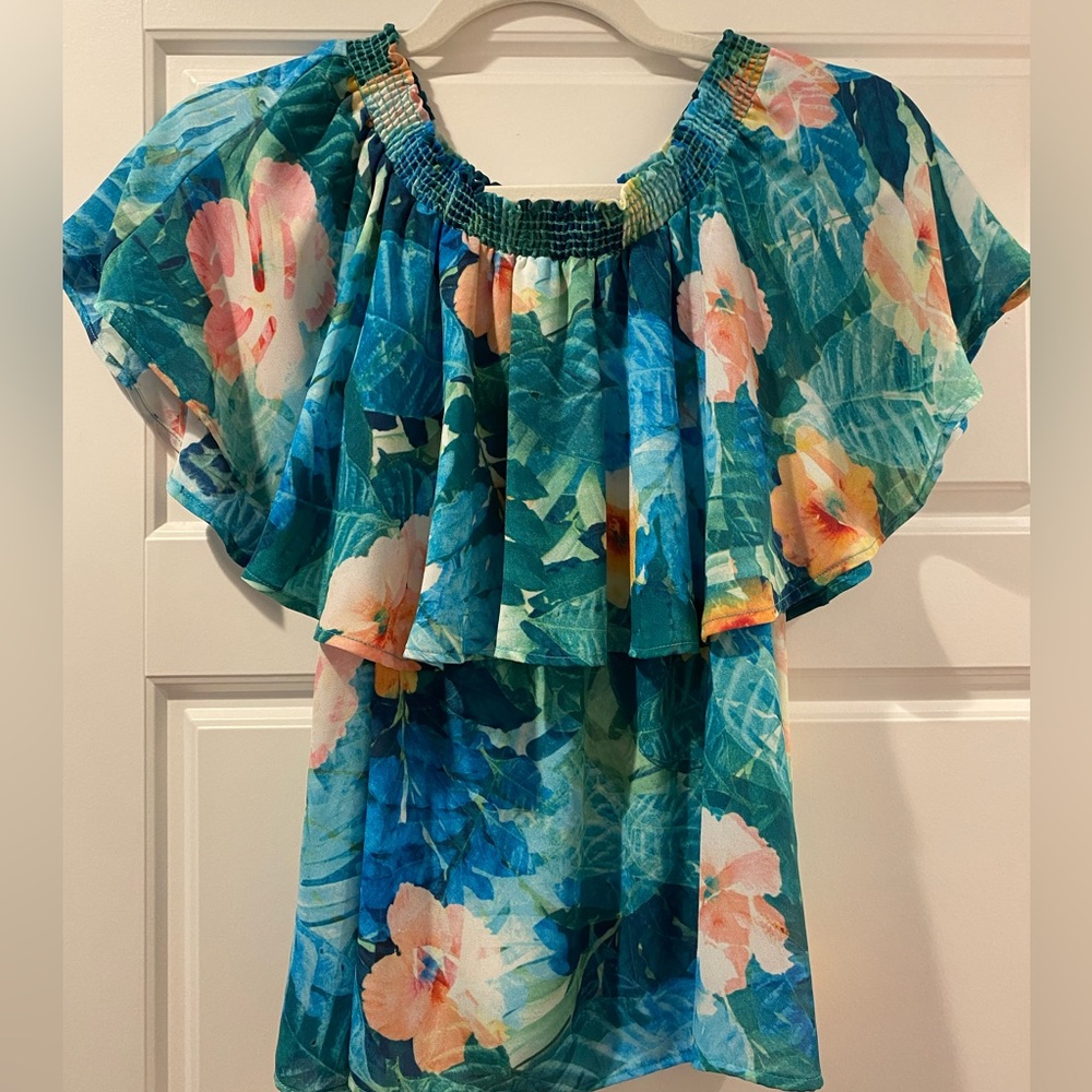 Show Me Your Mimi Bungalow Tropical Blouse